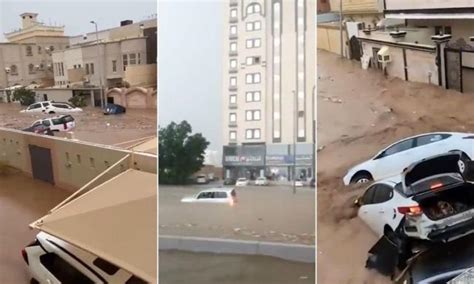 Two Dead Schools Closed Flights Delayed As Saudi Arabia’s Jeddah Floods Amid Heavy Rainfall