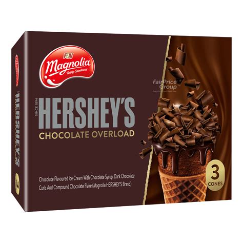 Magnolia Ice Cream Cone Hershey S Chocolate Overload Ntuc Fairprice