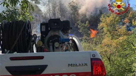 Violento Incendio Boschivo Minaccia Le Case Toscanaindiretta