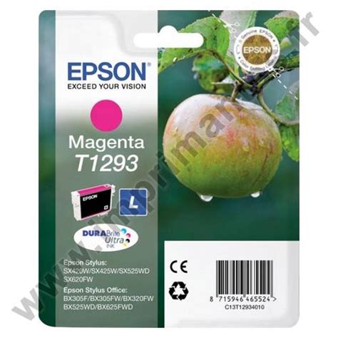 Epson T1293 Cartouche Jet D Encre Magenta Pomme C13T129340 Origine