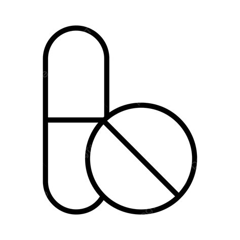 Icono De Línea De Farmacia Vector Png Droga Medicamento