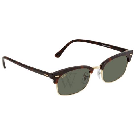 Ray Ban Clubmaster Mm Mock Tortoise Sunglasses World Of Watches