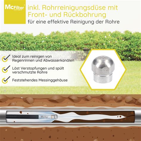 Rohrreinigungsschlauch Set Rohrreinigung Rohrreiniger für Kärcher K