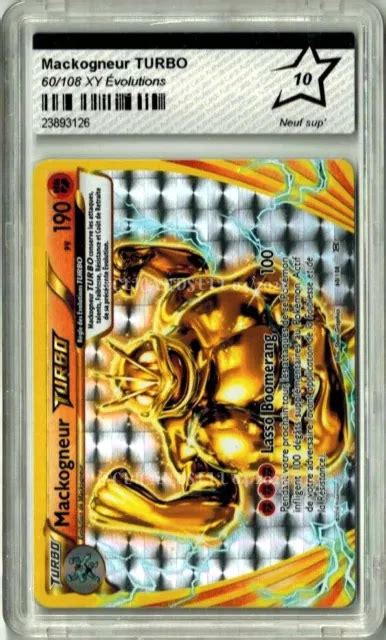 CARTE POKÉMON PCA Mackogneur TURBO 60 108 XY Évolutions 10 EUR 201 39