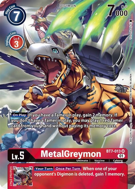 MetalGreymon Alternate Art Next Adventure Digimon Card Game