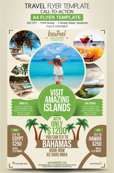 Travel Agency Flyer Design Advertise Your Holiday Deals Yognel