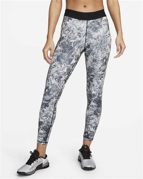 Nike Pro Women S Mid Rise 7 8 Printed Leggings Nike LU