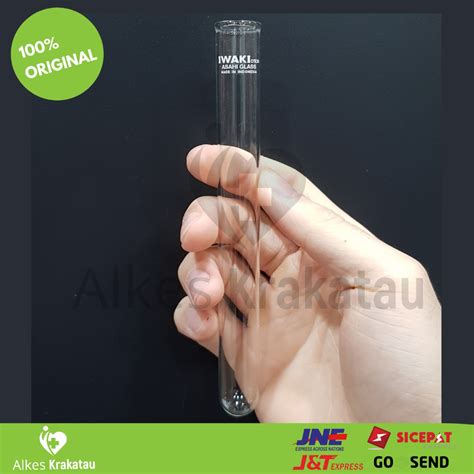 Jual Tabung Reaksi Iwaki X Mm Test Tube Tanpa Bibir Shopee