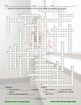 Reflexive Reciprocal Pronouns Interactive Crossword Puzzle For Google Apps