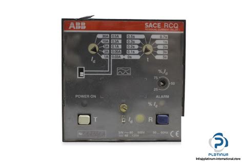 Abb Sace Rcq Residual Current Relay Platinum International