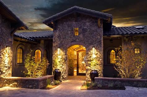 Front Porch Tuscan Style Tuscan House Tuscan Exterior