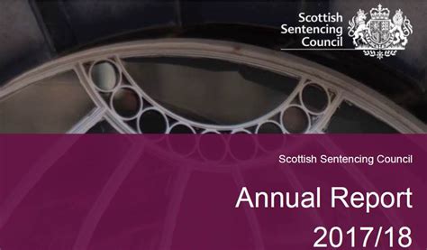 2017 18 Annual Report Scottish Sentencing Council