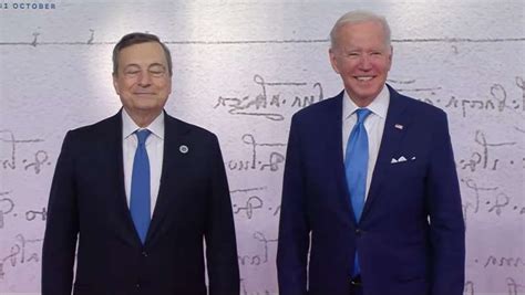 Mario Draghi Joe Biden G Dago Fotogallery