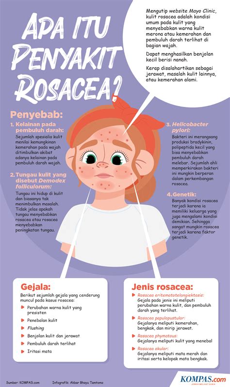 Infografik Apa Itu Penyakit Rosacea