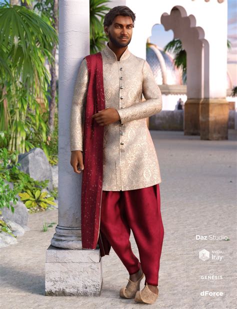 Dforce Traditional East Indian Outfit For Genesis Male S Daz D