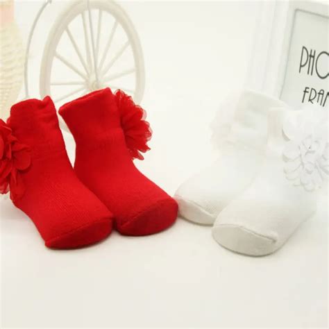 Buy New Kids Girls Cotton Socks Flowers Anti Slip