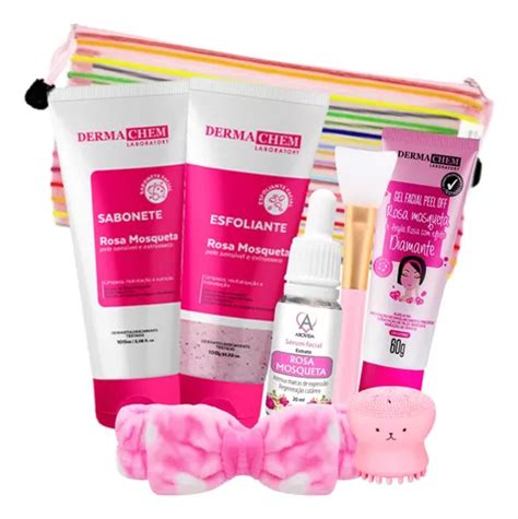 Kit Limpeza De Pele Rosa Mosqueta Itens Skin Care