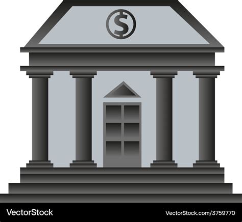 Old Bank Building Royalty Free Vector Image VectorStock