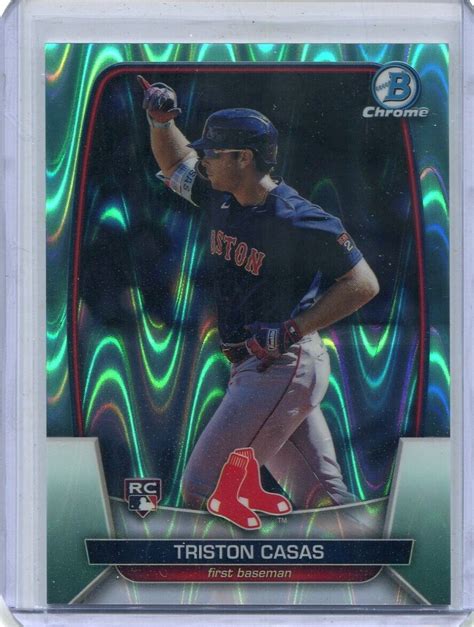 Bowman Chrome Triston Casas Aqua Raywave Refractor Rc Boston