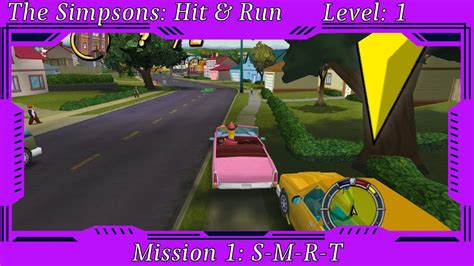 The Simpsons Hit Run Level 1 Mission 1 S M R T YouTube