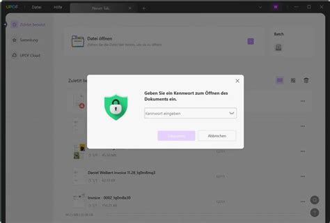 Passwortgeschützte PDF Datei öffnen 3 Wege UPDF