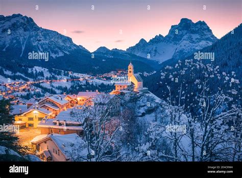 Italy Veneto Belluno Agordino Alpine Village Of Colle Santa Lucia