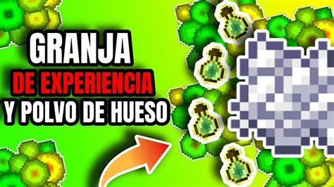 La Mejor Granja De Experiencia Polvo De Hueso Minecraft Bedrock