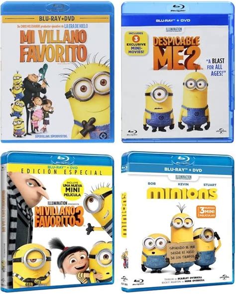 Despicable Me And Minions Blu Ray Dvd Collection Despicable Me