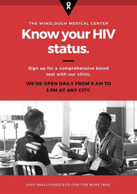 Free Custom Printable Hiv Aids Poster Templates Canva