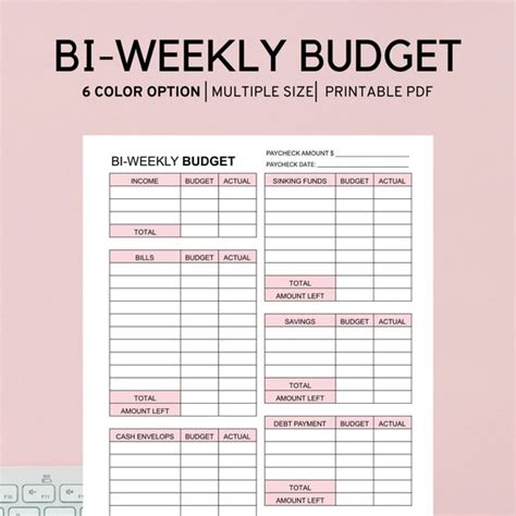 Bi Weekly Budget Planner Template Paycheck Budget Printable Ubicaciondepersonas Cdmx Gob Mx