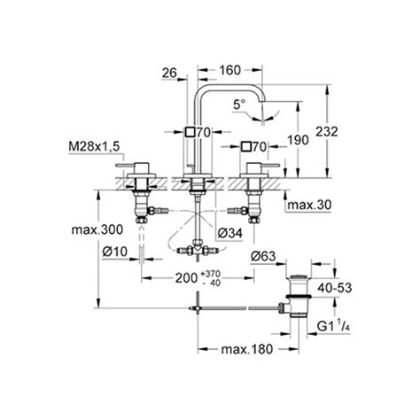 Grohe Allure Delikli Lavabo Bataryas