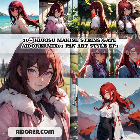 Kurisu Makise Steins Gate Aidorermix Fan Art Style Ep Aidorer