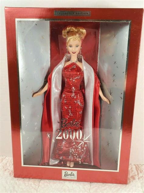 New Barbie 2000 Holiday Barbie Collector Edition Red Dress Mattel