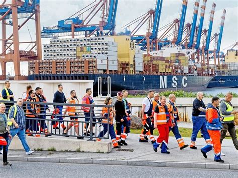 Hafen Hamburg Vor Einigung im Tarifstreit Ver di holt sich Rückhalt