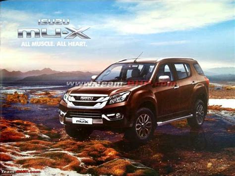 Isuzu Mu X Brochure Leaked Ahead Of Launch In India Drivespark News