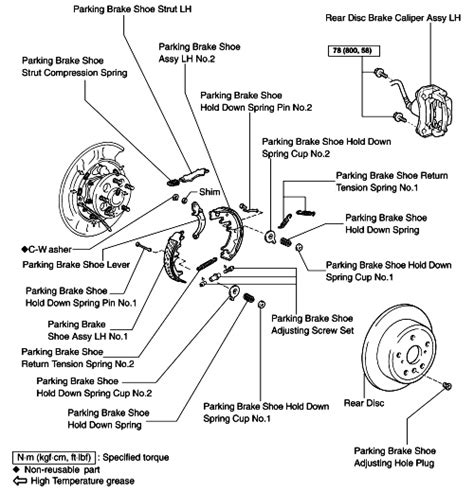 My rear disc brakes with the emergency drum brake - Vermont Auto ...