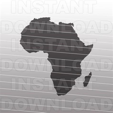 Africa Svg File Map Of Africa Outline Svg Vector Clip Art For