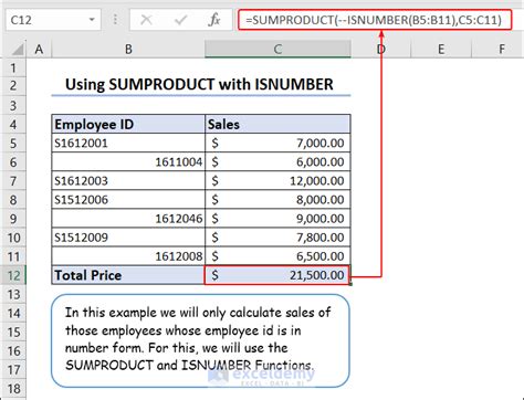 How To Sum If Cell Contains Number In Excel Examples