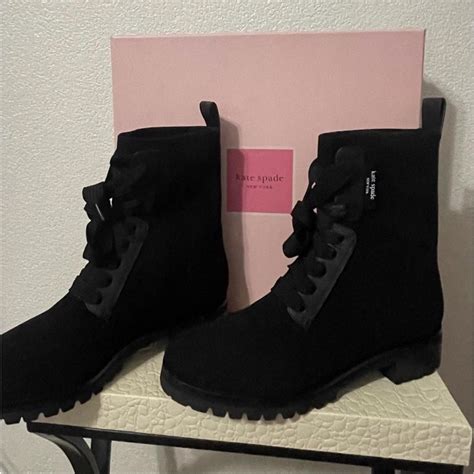 Kate Spade New York Womens Black Boots Depop