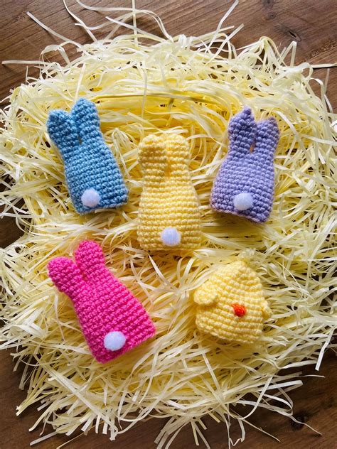 Crochet Pattern Chick And Bunny Egg Covers Cosy Easter Etsy