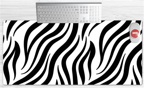 Zebra Print Aesthetic Desk Mat Extra Large Desk Mat Cute | Etsy