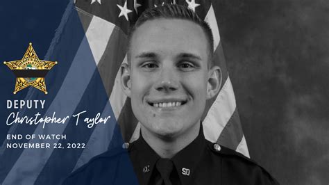 Deputy Christopher Taylor Tragically Killed In The Line Of Duty