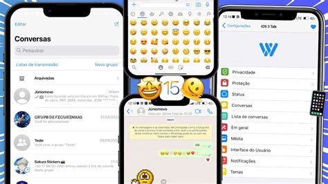 SAIU WHATSAPP iOS TALK 3 iOS 15 IGUAL IPHONE NO ANDROID VERSÃO