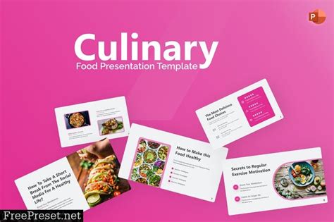Culinary Purple Creative Food Powerpoint Template Kkndfyn