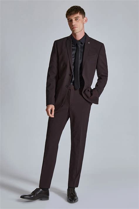 Ted Baker Slim Fit Burgundy Jacket