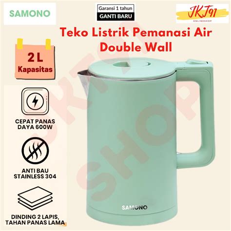 Jual Kettle Ketel Teko Listrik Ceret SAMONO Pemanas Pemasak Air