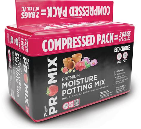 PRO MIX Premium Moisture Potting Mix 2 Cu Ft Compressed Soil