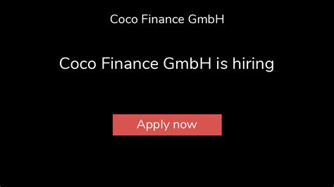 careers  coco finance gmbh