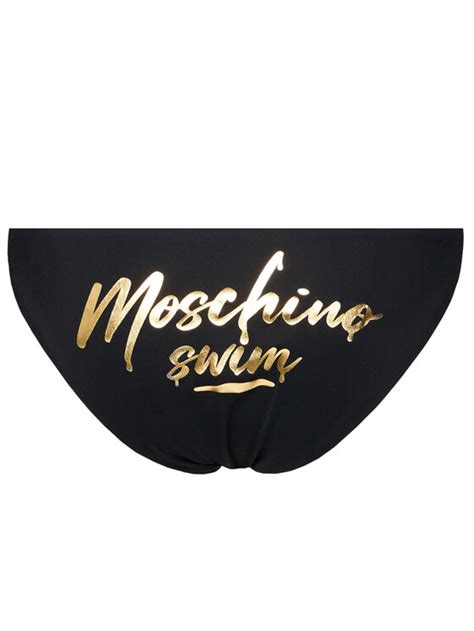 MOSCHINO Underwear Swim Dół od bikini 7121 5169 Czarny Modivo pl