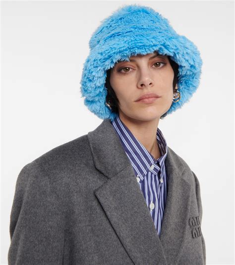 Teddy Bucket Hat In Blue Ruslan Baginskiy Mytheresa